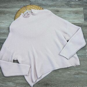Express plush sweater‎ mock neck light pink